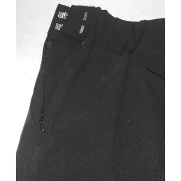 NEW ASOS Black Pleated Slacks Side Zip Dress Pants Women UK 12 12L US 8 8L NWT - Picture 8 of 8